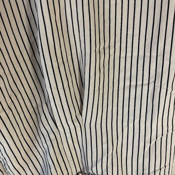Zara TRF Cream/Black Fitted Button Down Blouse Sz XL - Picture 5 of 9
